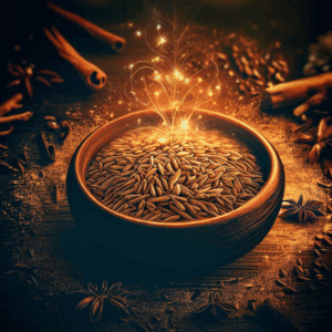 Alternative view of Cumin Seeds